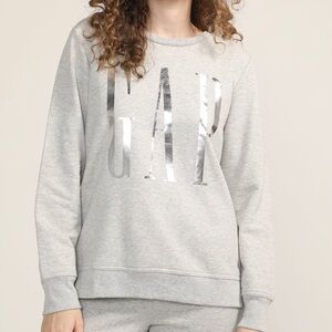 GAP Women's Silver Logo Gray Sweatshirt